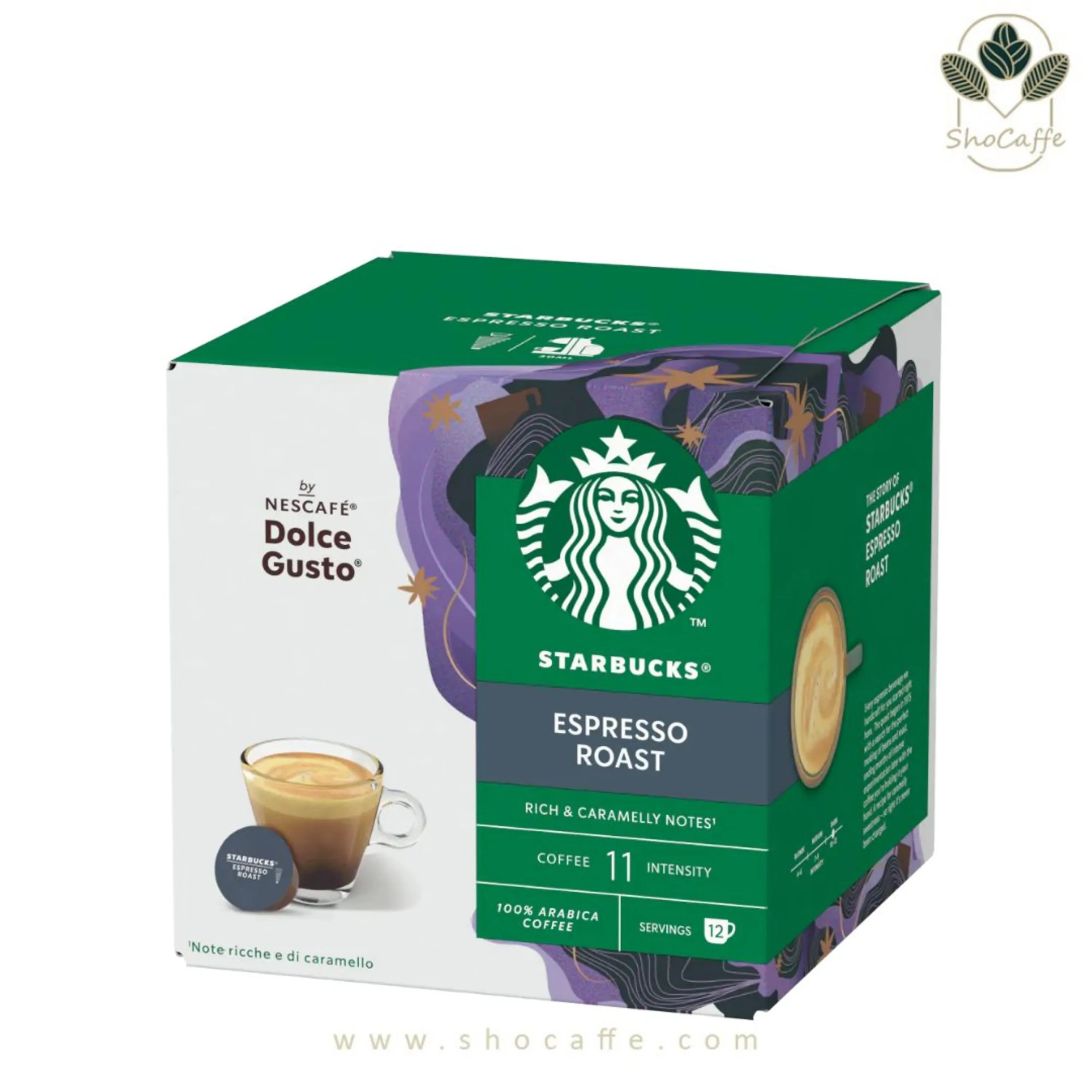 کپسول قهوه دولچه گوستو استارباکس مدل اسپرسورست Espresso Roast